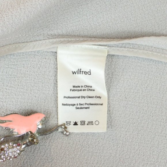 Aritzia Wilfred Chevalier Crete Jacket Size 4 Grey Shawl Collar Blazer D201 - Picture 8 of 9